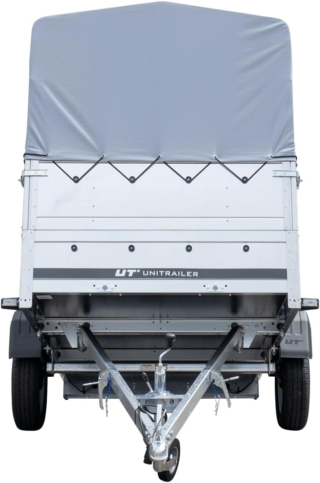 UNITRAILER Kipphänger 230 750 kg – Verzinkter Stahl, Klappbare Heckklappe, Kippbare Deichsel & Optionale Hochplane