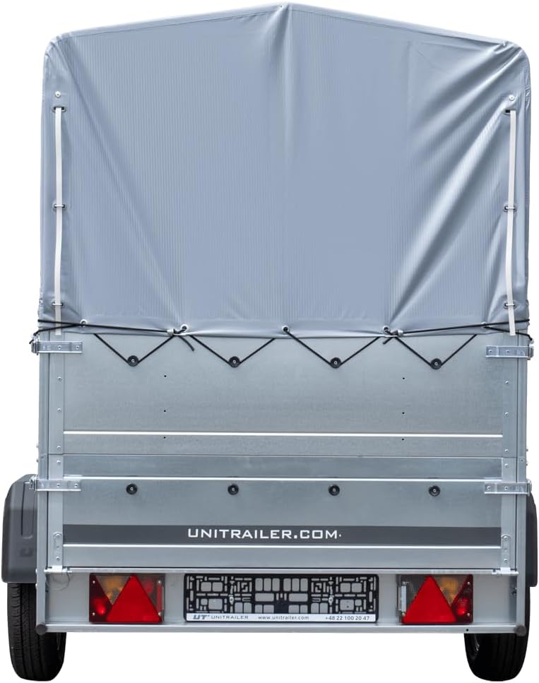 UNITRAILER Kipphänger 230 750 kg – Verzinkter Stahl, Klappbare Heckklappe, Kippbare Deichsel & Optionale Hochplane