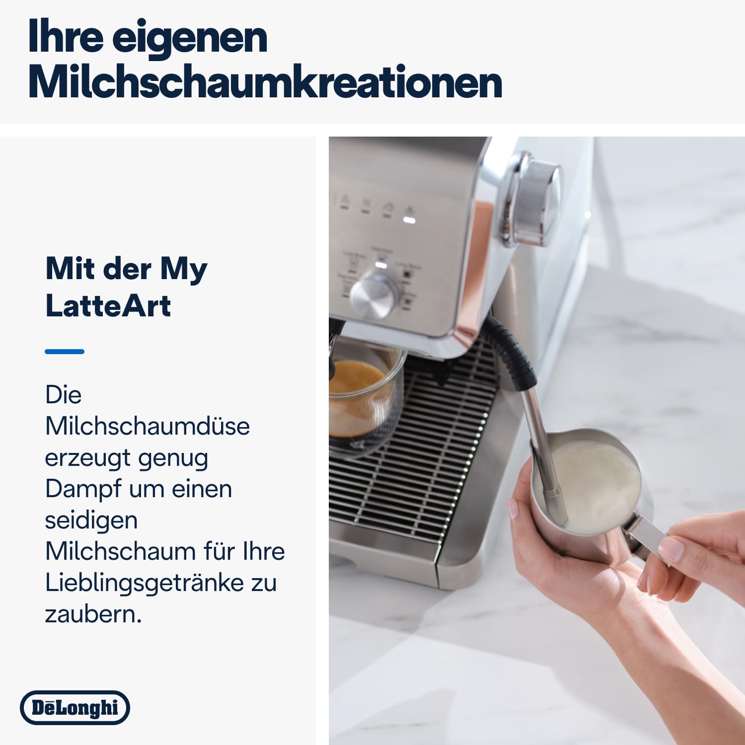 De'Longhi Siebträgermaschine La Specialista Arte EC9155.MB, Espressomaschine mit Mahlwerk, 8 Mahlgrade, 15 Bar, 3 Temperaturen, Milchschaumdüse, 1550W, 1,7L Tank, Edelstahl/Schwarz inkl. Barista-Kit