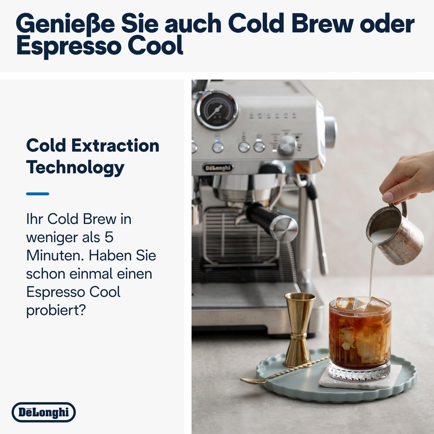 De'Longhi Siebträgermaschine La Specialista Arte EC9155.MB, Espressomaschine mit Mahlwerk, 8 Mahlgrade, 15 Bar, 3 Temperaturen, Milchschaumdüse, 1550W, 1,7L Tank, Edelstahl/Schwarz inkl. Barista-Kit