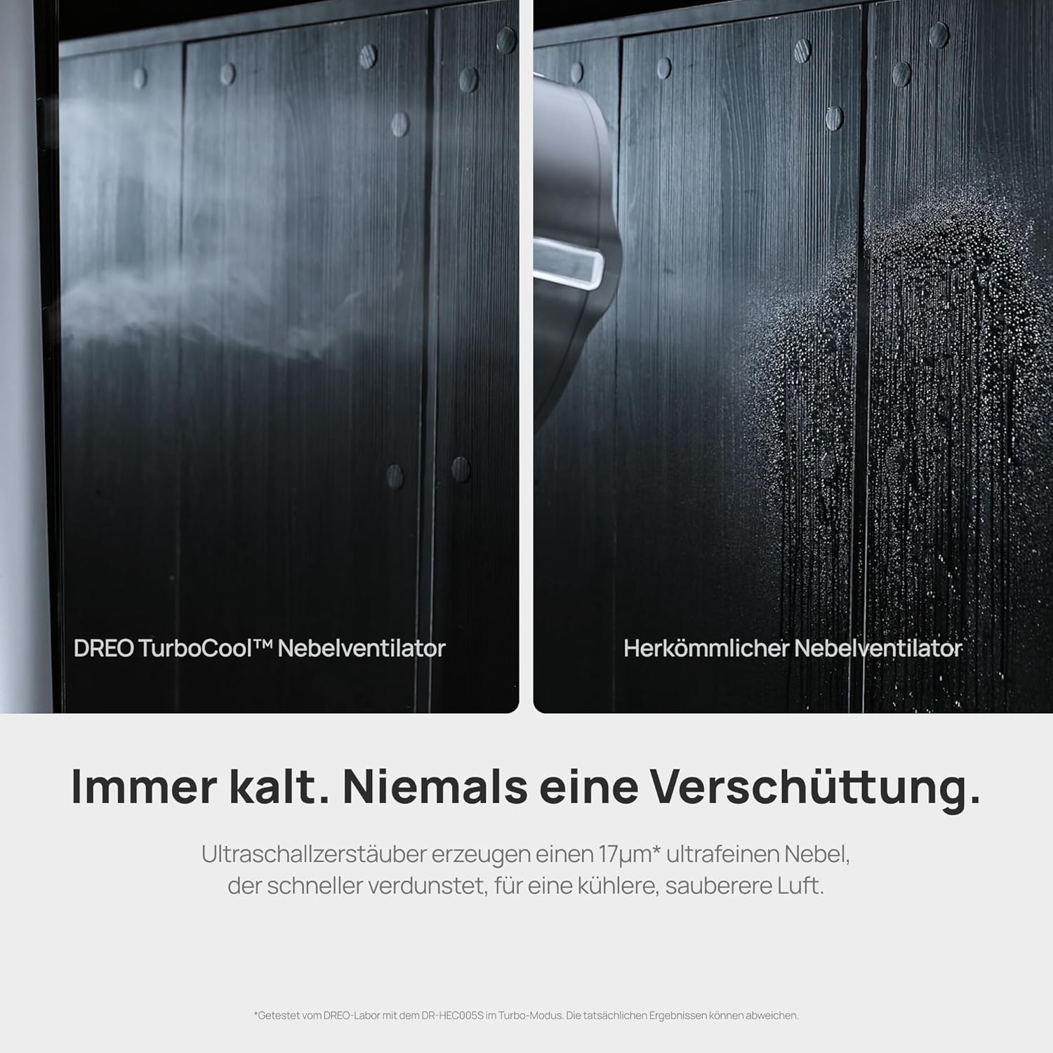 DREO TurboCool Nebelventilator 765S, 3-in-1 Turmventilator mit Ultraschall, WLAN & App-Steuerung, 6 L Tank, 10.4 m/s Luftstrom, 20 dB leiser DC-Motor, 90° Oszillation, 12 Geschwindigkeiten, 4 Modi